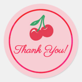 Hot Cherries Gracias Pegatina