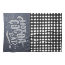 Hot Cocoa Bar Chalkboard Kitchen Toalla