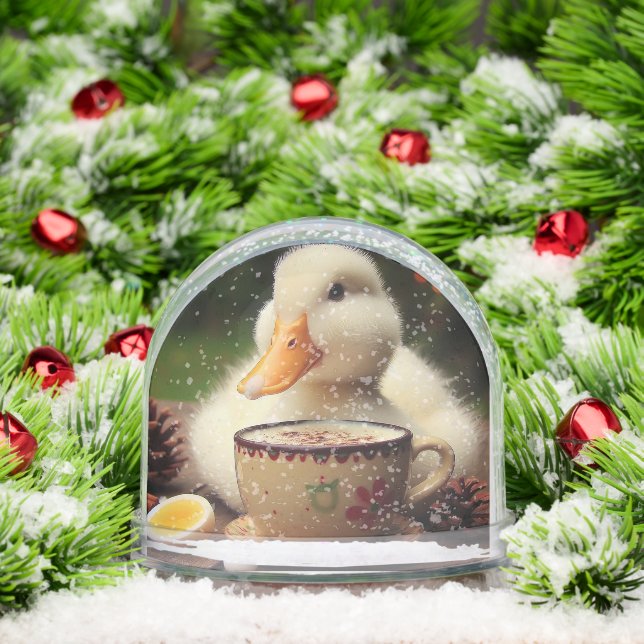 HOT COCOA DUCK SNOW GLOBE (Navidad)