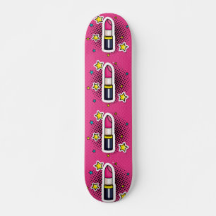 Hot Diva Chica Pop Art Lipstick Skateboard Decks
