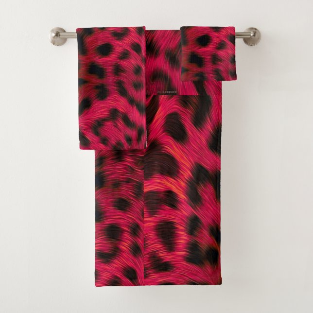 Hot Pink Leopard Print Faux  (In situ)