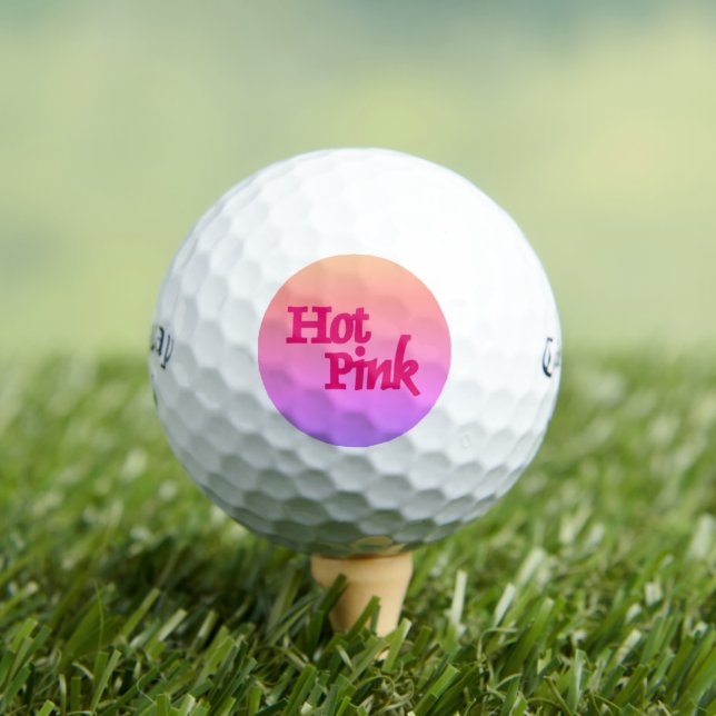 Hot Pink revés Callaway Bolas de golf Supersoft 12 (Camiseta in situ)