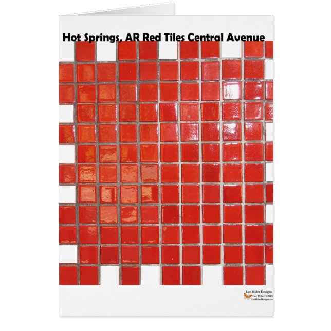 Hot Springs, AR Red Tiles Central Ave Regalos (Frente)