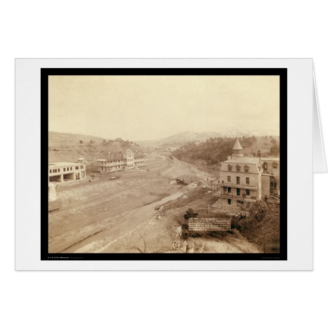 Hot Springs from Club House Hill SD 1891 (Anverso (Horizontal))