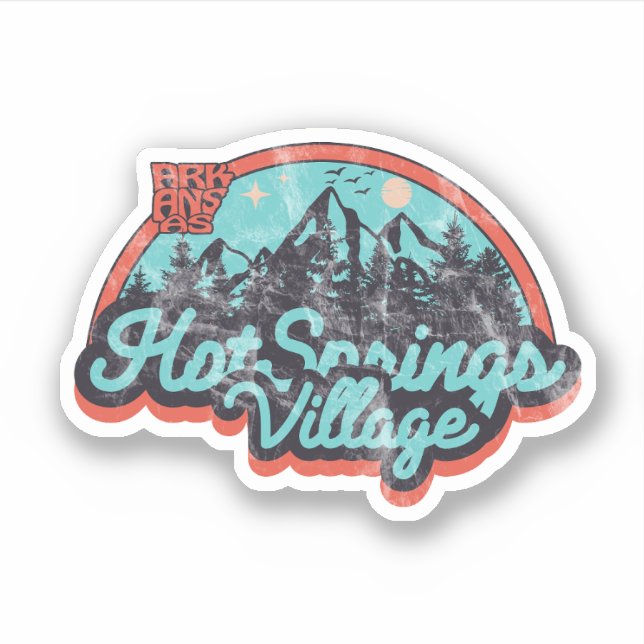 Hot Springs Village, Arkansas  Pegatina (Anverso)