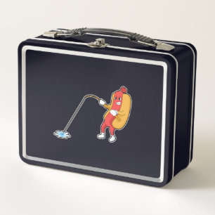 Hotdog at Fishing with Fishing rod