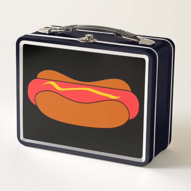 HOTDOG FUNNY RETRO LUNCHBOX METALIZADO (Anverso)