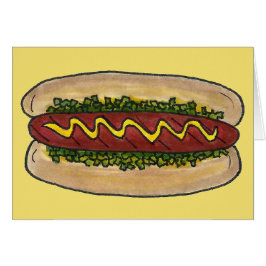 Hotdog Perro canino caliente Mustard Relish Bun Pi