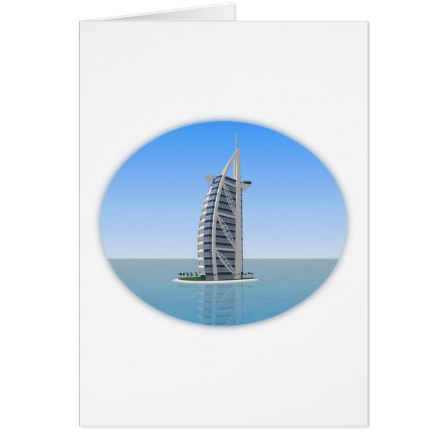 Hotel árabe Dubai del Al de Burj: modelo 3D: (Frente)