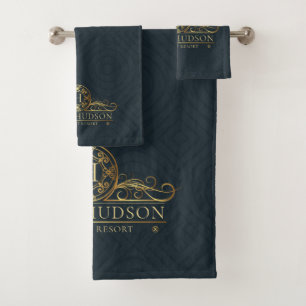 Hotel de lujo Blue Gold Monogrammed