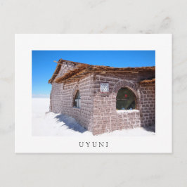 Hotel de sal de Uyuni, postal blanca