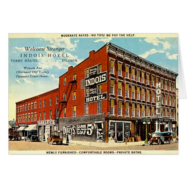 Hotel de Terre Haute, Indiana Indois (Anverso (Horizontal))