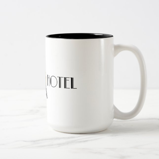 Hotel de Tydvil - taza de café grande - logotipo (Derecha)