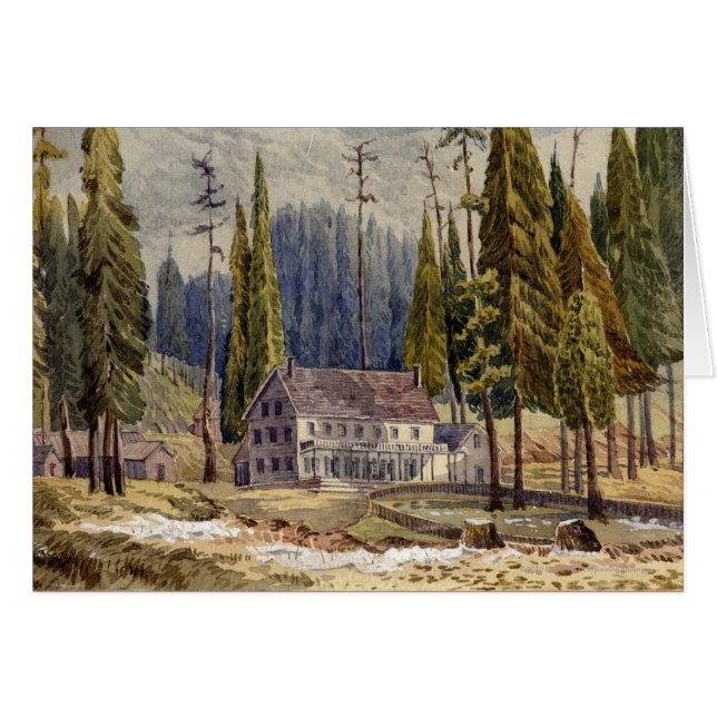 Hotel en la arboleda de los árboles de Mamoth (Anverso (Horizontal))