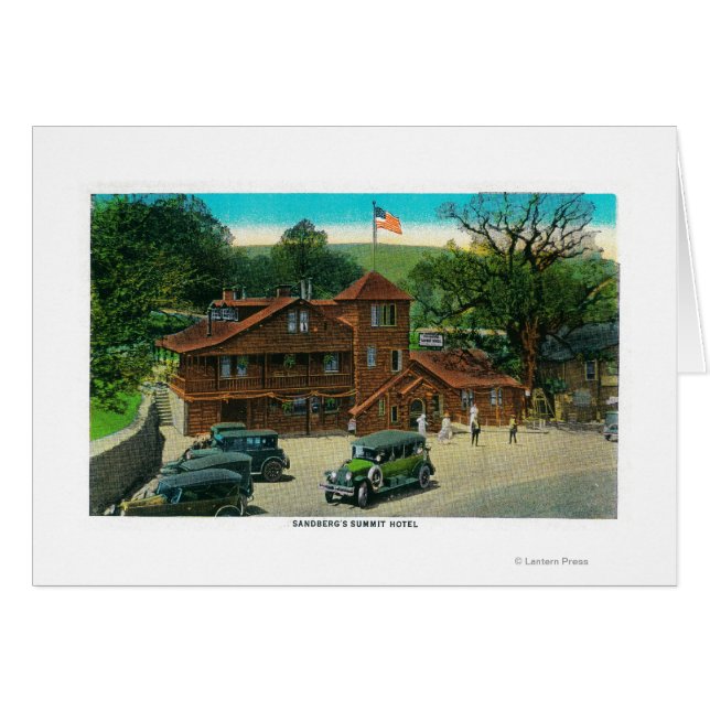 Hotel en la Cumbre de Sandburg sobre la Ruta del R (Anverso (Horizontal))