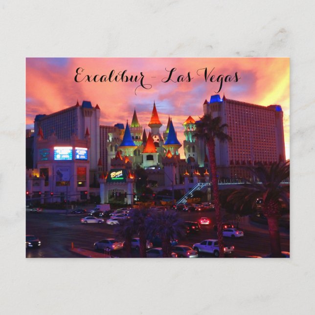 Hotel Excalibur #4-3 postal (Anverso)