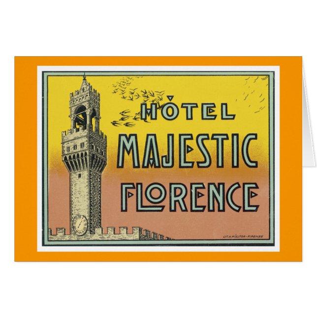 Hotel Majestic Florencia (Anverso (Horizontal))