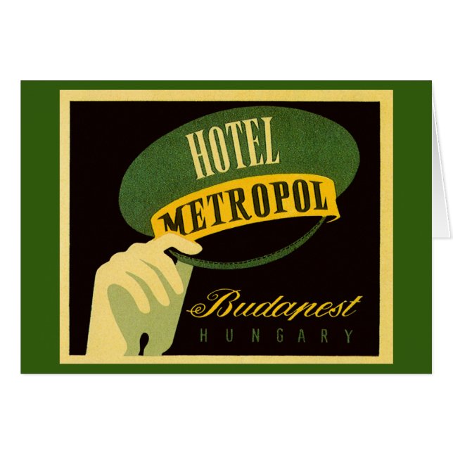 Hotel Metropol Budapest Hungría Gorra Bellhop (Anverso (Horizontal))