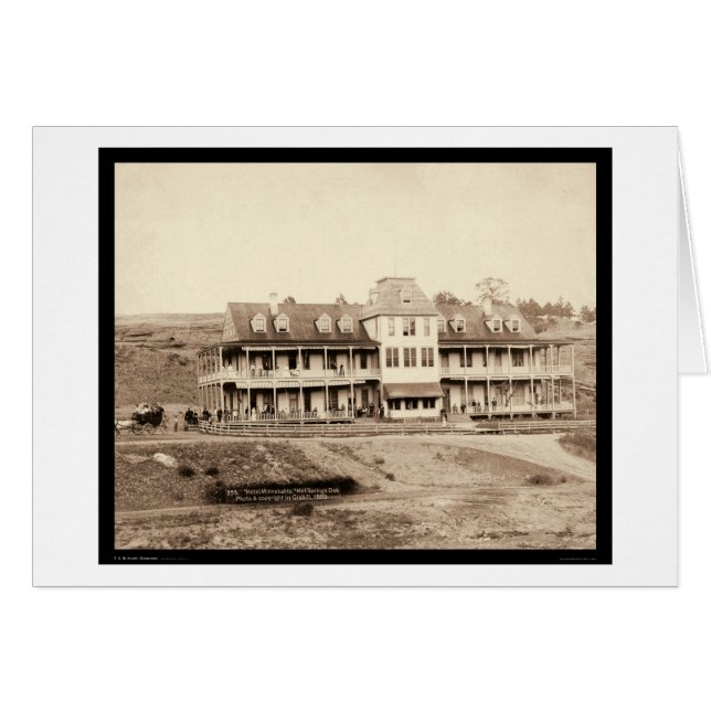 Hotel Minnekahta en Hot Springs SD 1889 (Anverso (Horizontal))