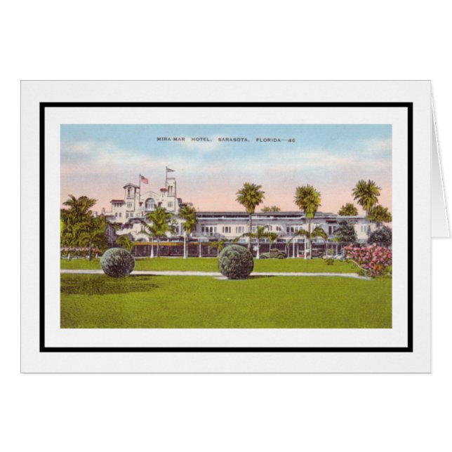 Hotel Mira Mar Sarasota, Florida (Anverso (Horizontal))