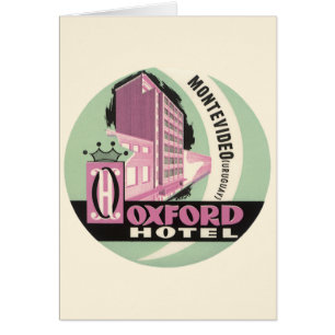 Hotel Oxford, Montevideo, Uruguay, Viajes Antiguos