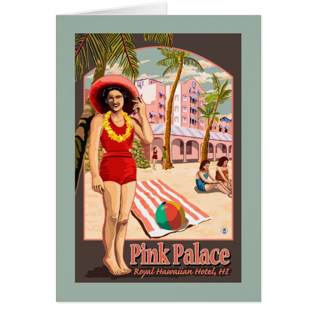 Hotel Royal Hawaiian en Hawái (Frente)