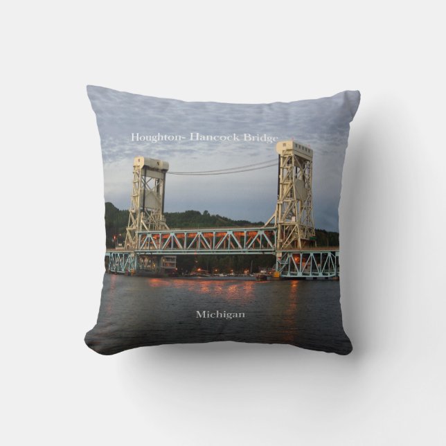 Houghton Hancock Bridge doble cara almohada cuadra (Anverso)