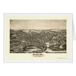 Houlton, YO mapa panorámico - 1894
