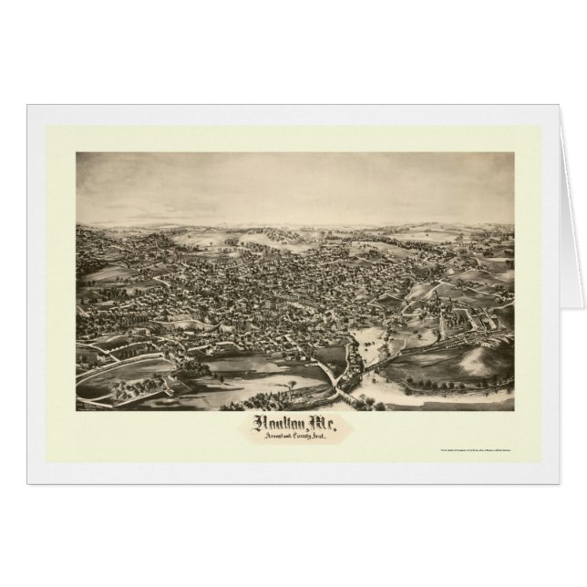 Houlton, YO mapa panorámico - 1894 (Anverso (Horizontal))
