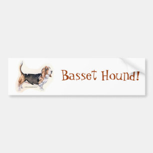 ¡Hound Basset! Pegatinas para coches