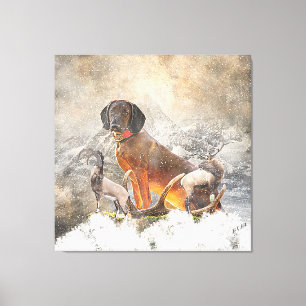 Hound Bavarian Mountain, Arte