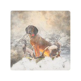 Hound Bavarian Mountain, Arte