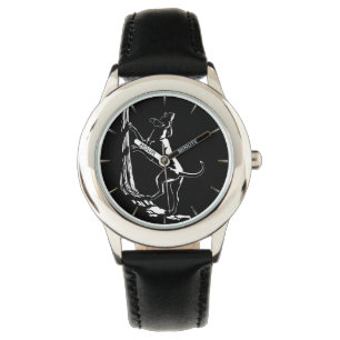 Hound Dog Watch Elegante Perro Lover reloj de puls