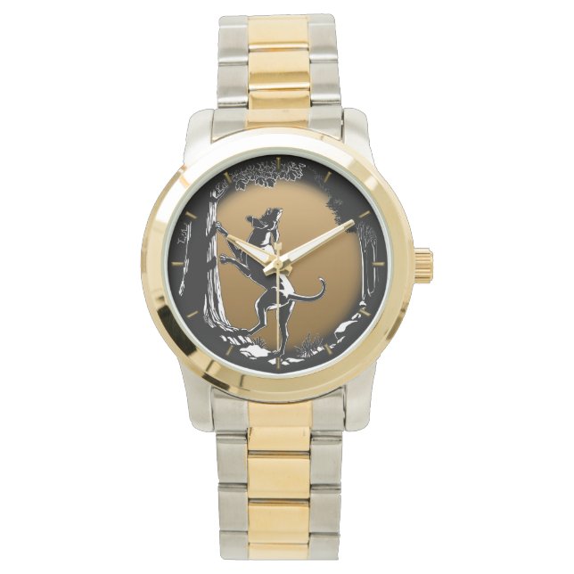 Hound Dog Watch Elegante Perro Lover reloj de puls (Anverso)