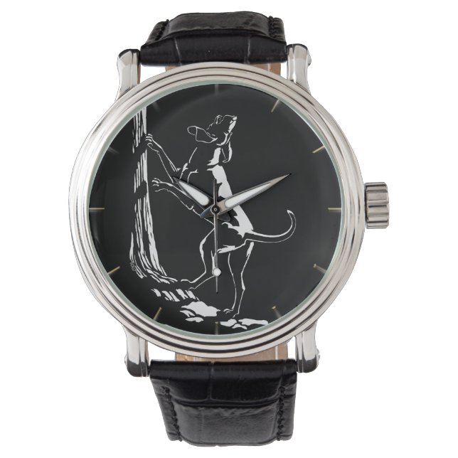 Hound Dog Watch Elegante Perro Lover reloj de puls (Anverso)