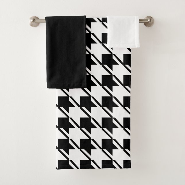 Houndstooth blanco negro (In situ)