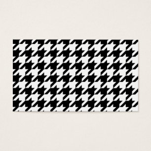 Houndstooth blanco y negro