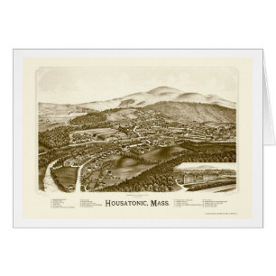 Housatonic, mapa panorámico de las MAMÁES - 1890