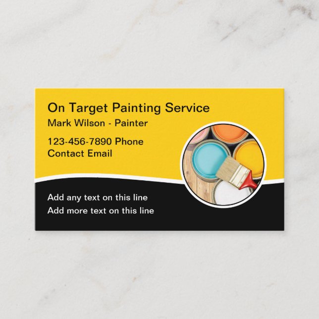House Painter tarjetas de negocios modernas (Anverso)