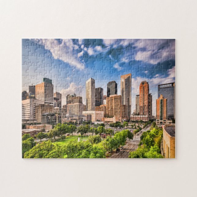 Houston Cityscape Building Jigsaw Puzzle (Horizontal)