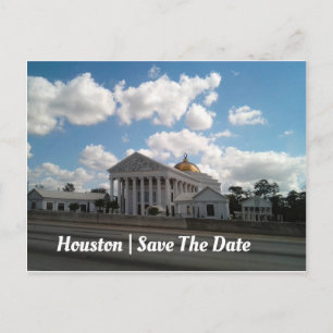 Houston Guardar La Tarjeta Postal De Anuncio De F