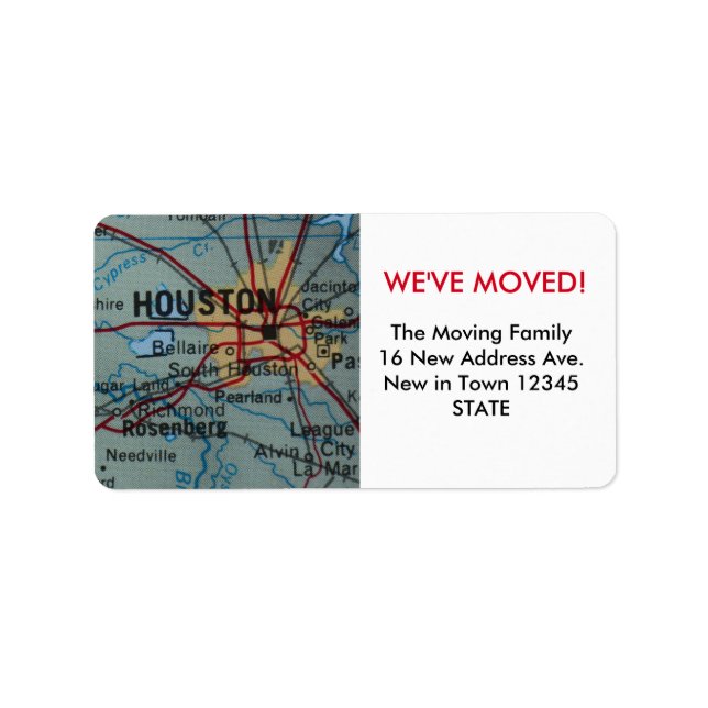 Houston hemos movido la etiqueta (Frente)