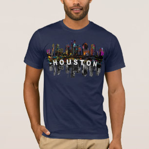 Houston, Texas cubierto con una camiseta de graffi