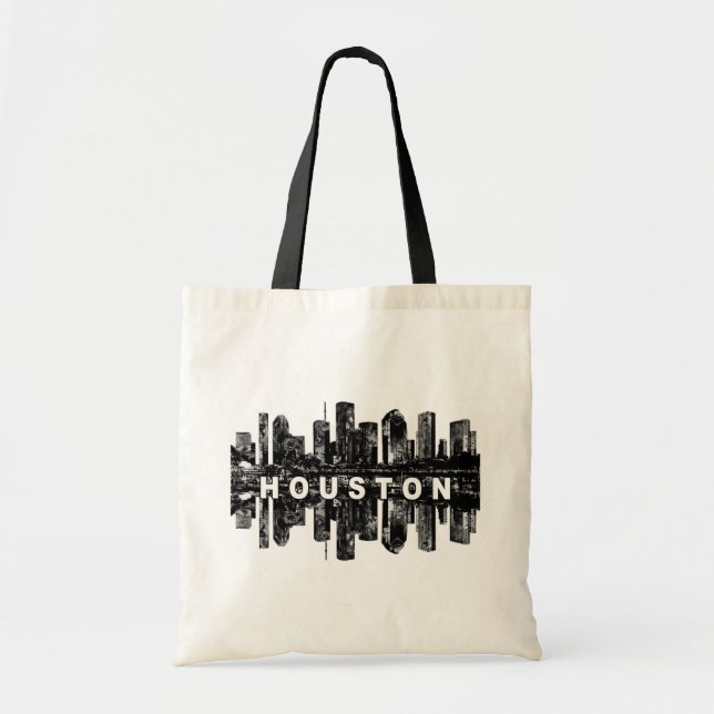 Houston, Texas en la bolsa de la tota con tinta ne (Frente)