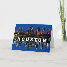 Houston, Texas en tarjeta de graffiti