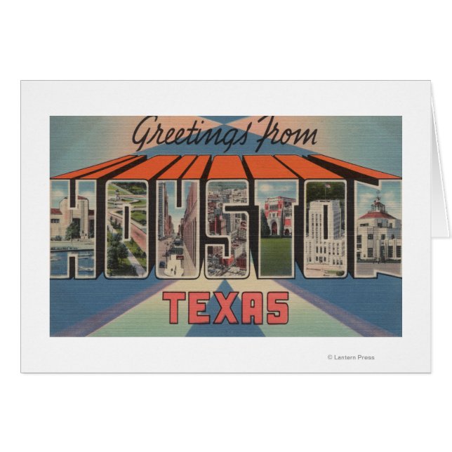 Houston, Texas - Escenas de letras grandes (Anverso (Horizontal))