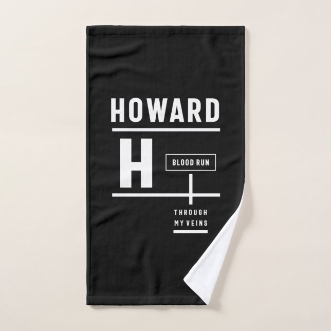 Howard Personalized Name Birthday Gift (Toalla de mano)