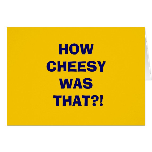 ¡HOWCHEESYWAS QUE?! (Anverso (Horizontal))