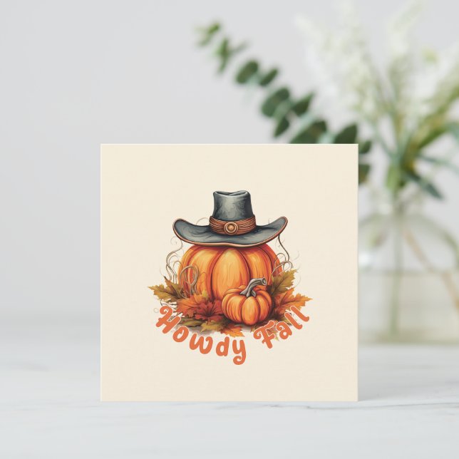 Howdy Fall (Anverso de pie)
