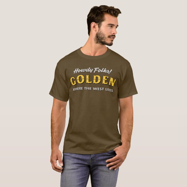 ¡Howdy gente! Camiseta de oro (Anverso completo)